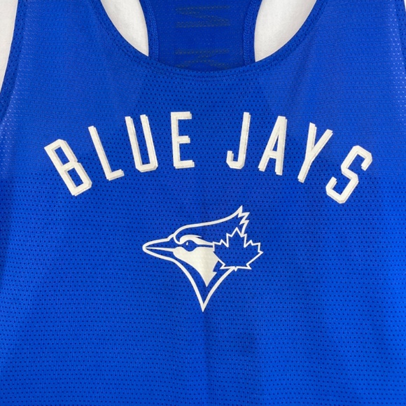 Toronto Blue Jays PINK Mesh Razorback Tank Top Blue Women’s Size Medium - Picture 9 of 9